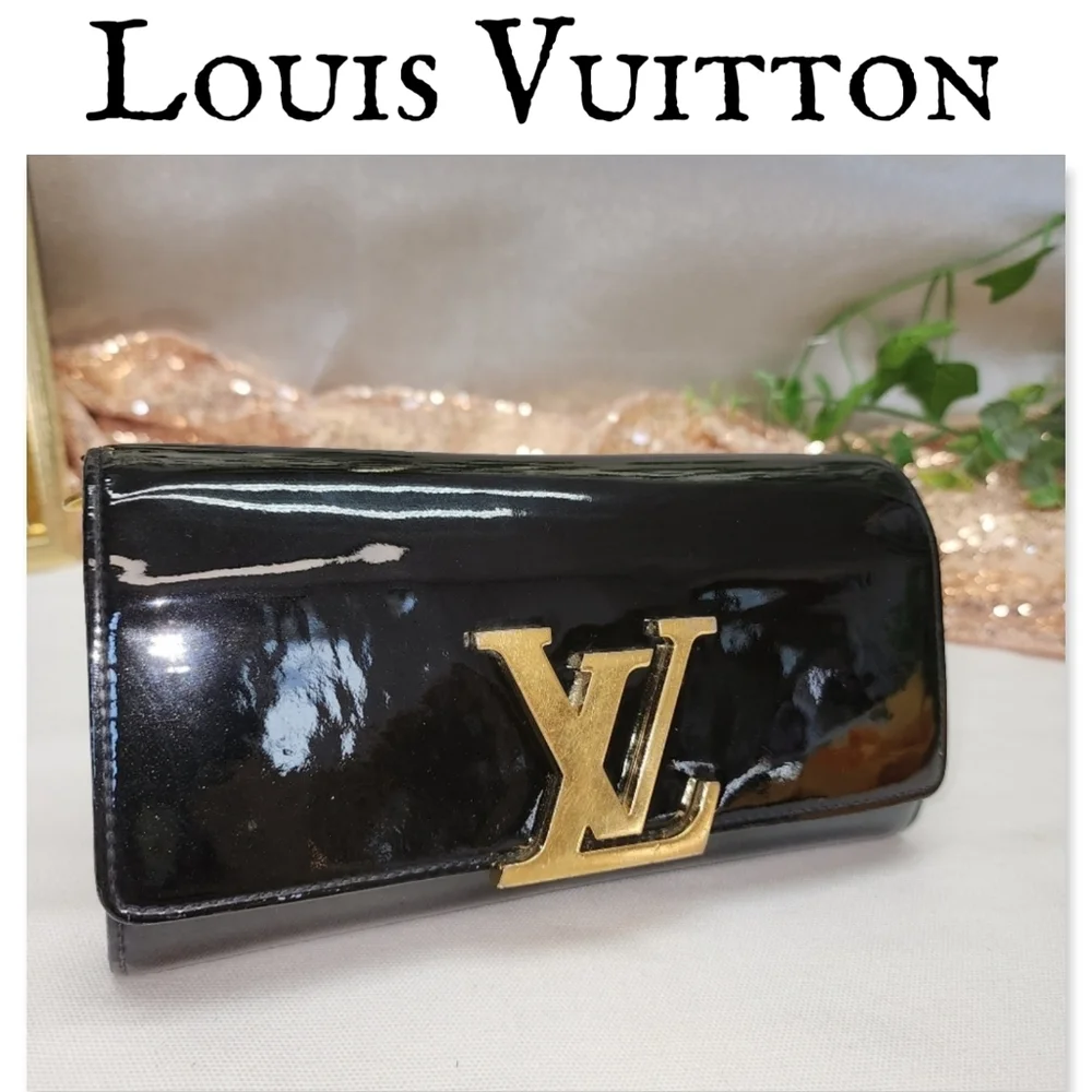 Authentic Louis Vuitton Louise Patent Leather Wallet With Dust Bag AND COA